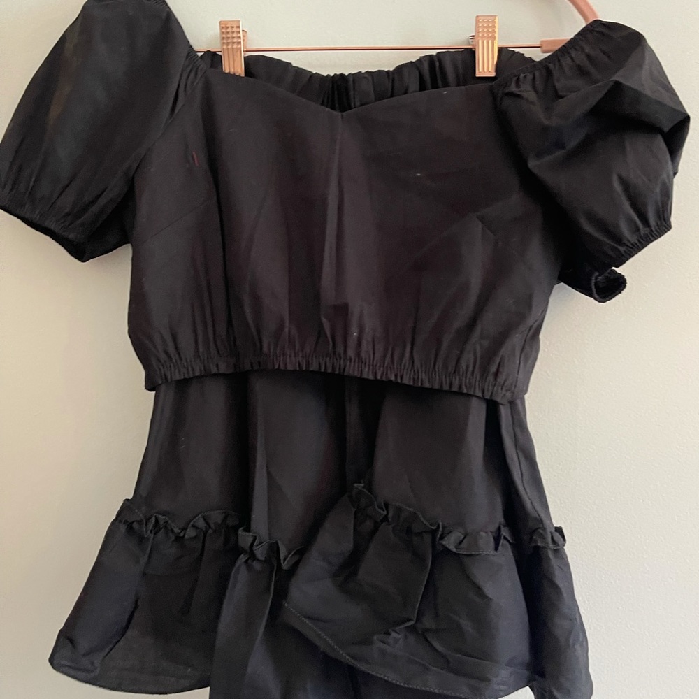 Cute crop top and skirt from nasty gal